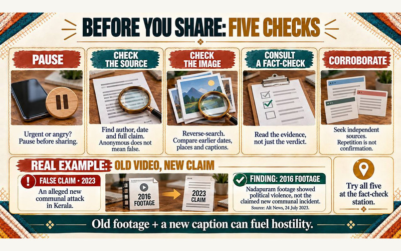 BEFORE YOU SHARE FIVE CHECKS