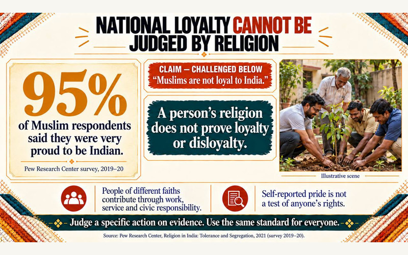 NATIONAL LOYALTY CANNOT BE JUDGED BY RELIGION
