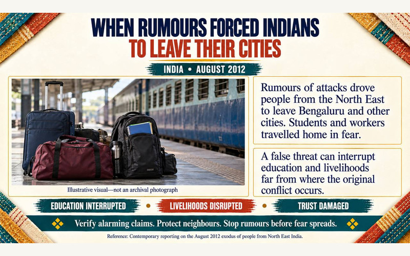 WHEN RUMOURS FORCED INDIANS TO LEAVE THEIR CITIES