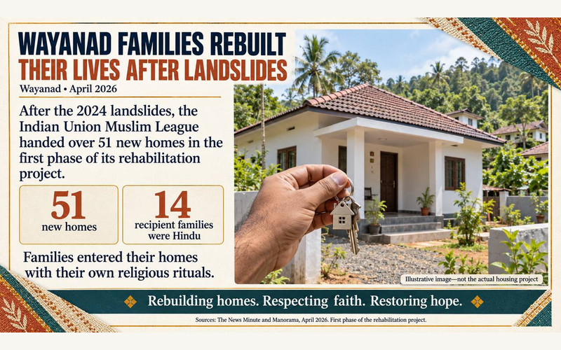 WAYANAD FAMILIES REBUILT THEIR LIVES AFTER LANDSLIDES