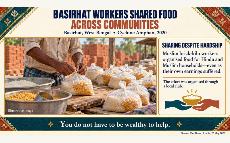 BASIRHAT WORKERS SHARED FOOD ACROSS COMMUNITIES