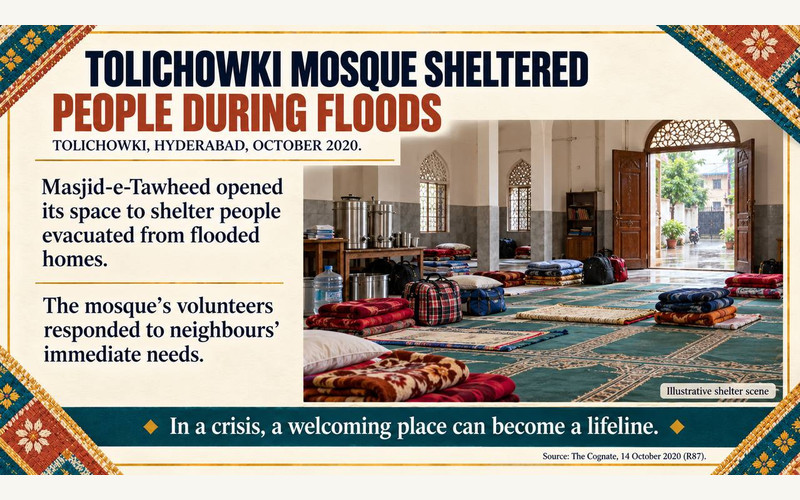 TOLICHOWKI MOSQUE SHELTERED PEOPLE DURING FLOODS
