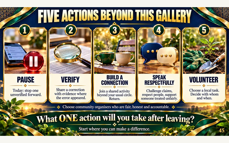 FIVE ACTIONS BEYOND THIS GALLERY