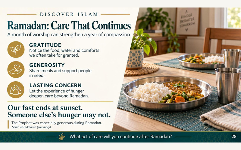 Exhibition illustration about Ramadan and the purpose of fasting