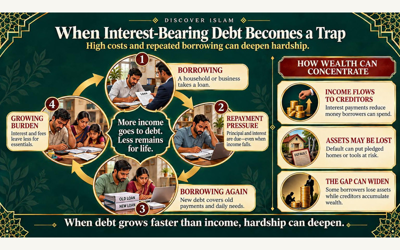Exhibition illustration about Why Islam prohibits interest on loans