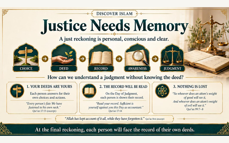 Exhibition illustration about Life after death and personal accountability