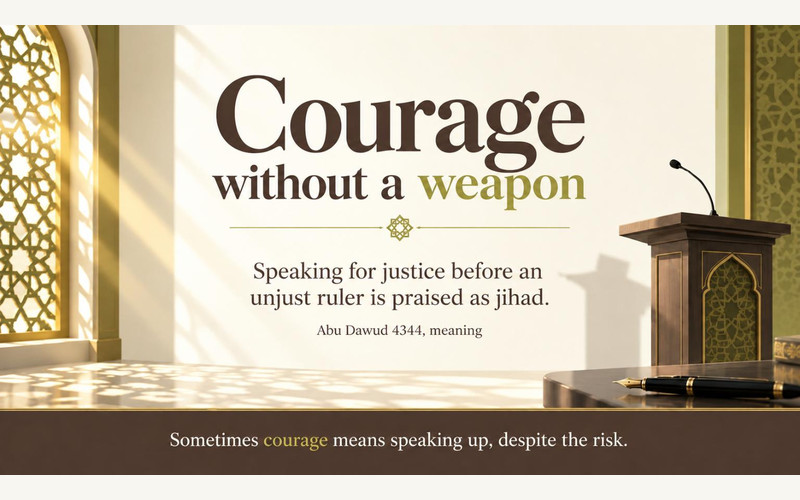 Exhibition illustration about Jihad: More Than a Battle