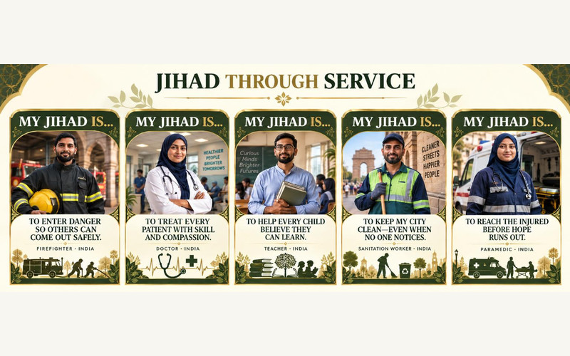 Exhibition illustration about Jihad: More Than a Battle