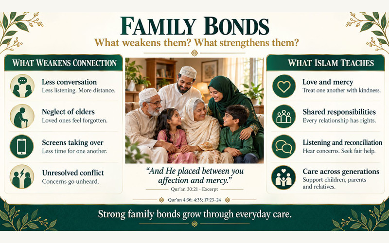 Exhibition panel on Family Disintegration and the Islamic Perspective on Family Values