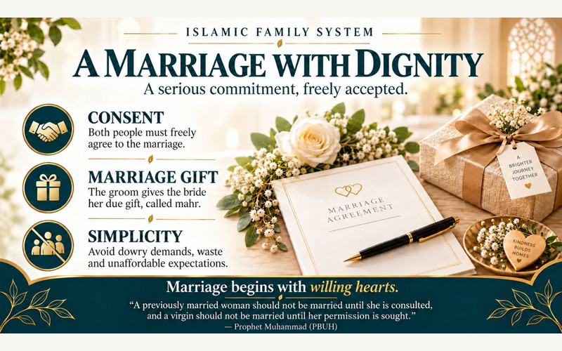 Exhibition panel on The Islamic Family System