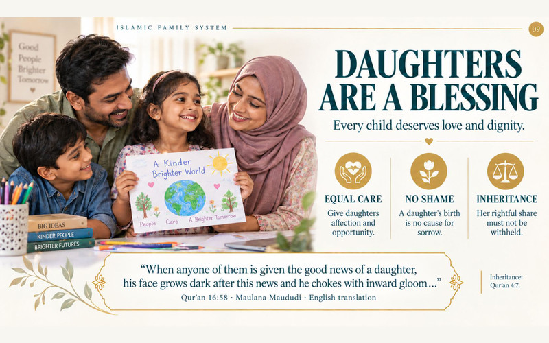 Exhibition panel on Islamic Parenting: Raising Children with Faith, Love, and Wisdom