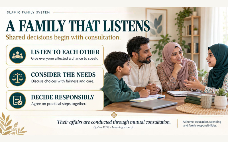 Exhibition panel on Family Disintegration and the Islamic Perspective on Family Values