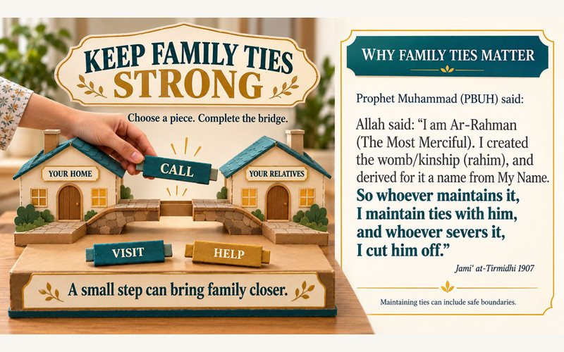 Exhibition panel on Family Disintegration and the Islamic Perspective on Family Values