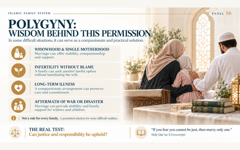 Exhibition panel on Polygyny in Islam: Between Human Complexity, Moral Responsibility and the Ethics of Family