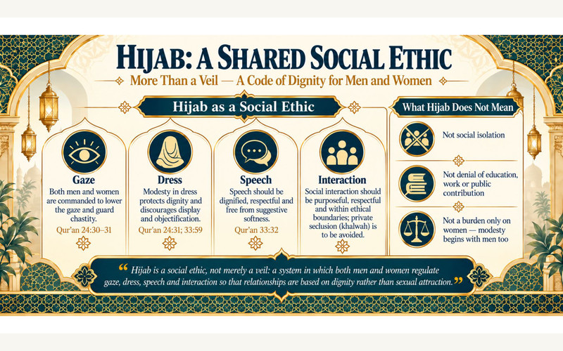 Exhibition panel on Understanding Hijab — Beyond the Headscarf