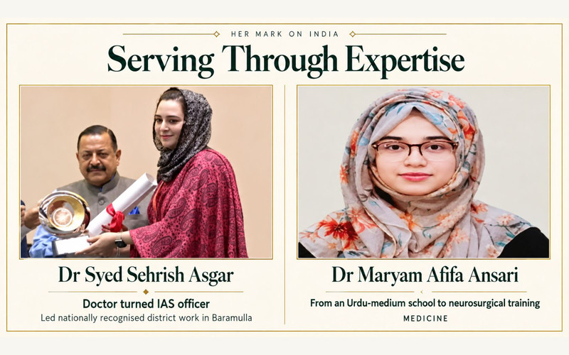 Exhibition panel on Muslim Women in India — Faith, Leadership, Education and Nation-Building