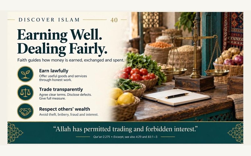 Earning honestly and sharing wealth