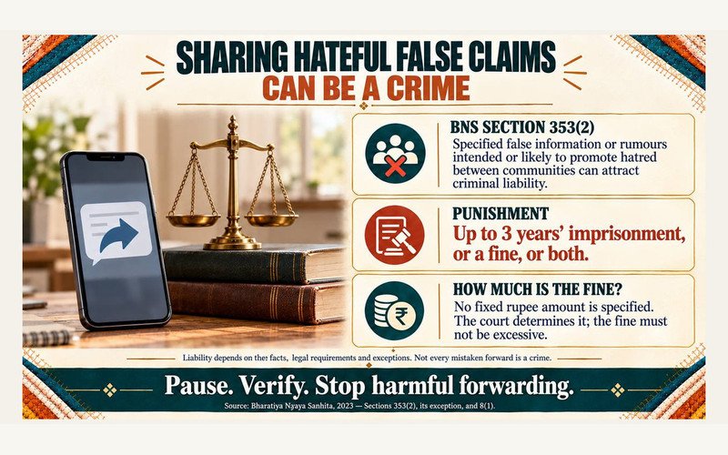 Forwarding rumours and the boundaries of lawful speech