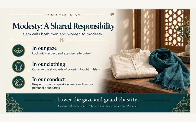 Modesty as a shared responsibility