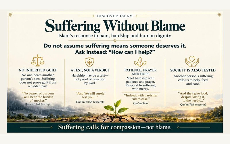 Responding to suffering without blaming the sufferer