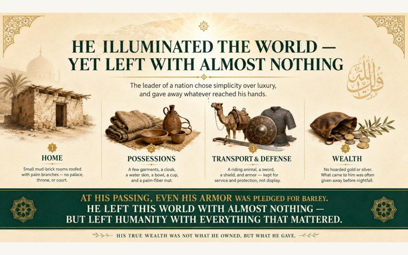 Simplicity and Generosity: How the Prophetﷺ Lived and What He Left