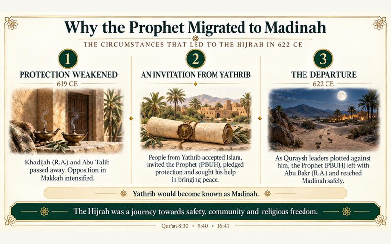 The Hijrah: Why the Prophet Migrated to Madinah