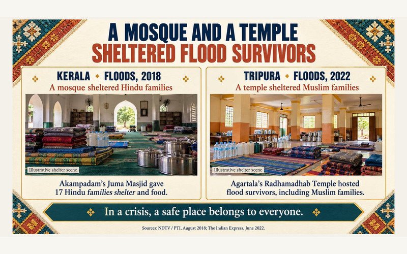 When homes mosques and temples become places of shelter